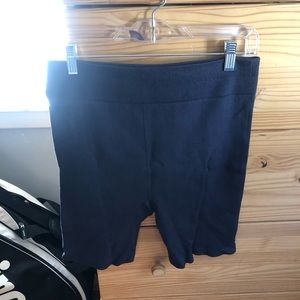 Navy Biker Shorts